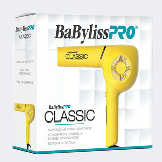 BABYLISSPRO® CLASSIC PISTOL-GRIP HAIRDRYER (YELLOW)
