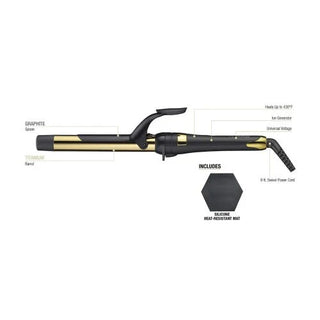 Ceramic Curling Iron, Spring Handle